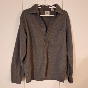 GAP Charcoal Button-Up Shirt